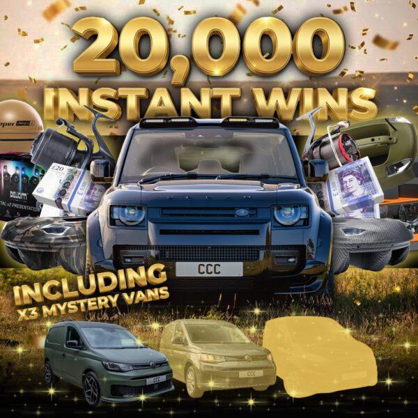 LAND ROVER DEFENDER – MEGA 1 IN 5 CHANCE TO WIN!