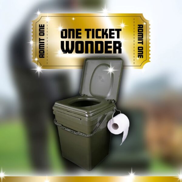 Ridgemonkey CoZee Toilet Seat Full Kit – ONE TICKET WONDER – AUTO DRAW